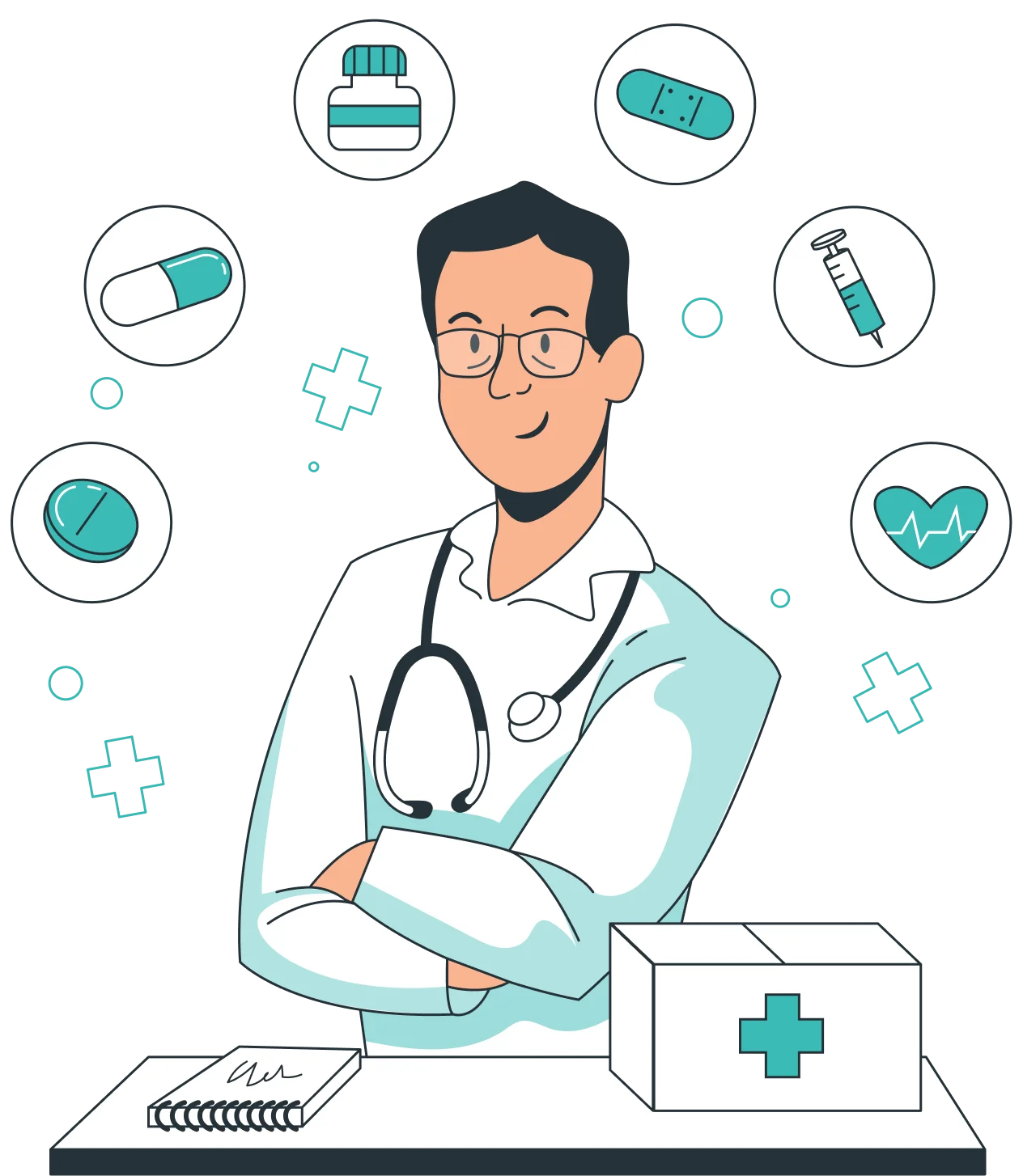 Illustration d'un médecin
